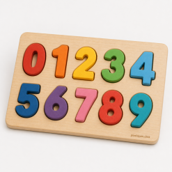 Wooden Number Puzzle Board