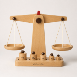 Wooden Balance Scale Toy