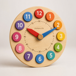 Wooden Clock Learning Toy
