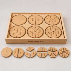Wooden Fraction Learning Set