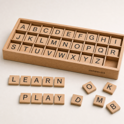 Wooden Spelling Toy with Letters