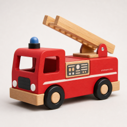 Wooden Fire Truck Toy
