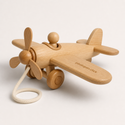 Wooden Airplane Pull Toy