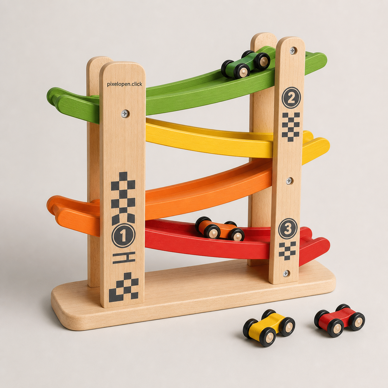 Wooden Car Ramp Racer