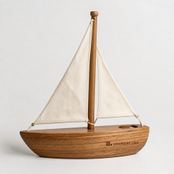 Wooden Sailboat Toy