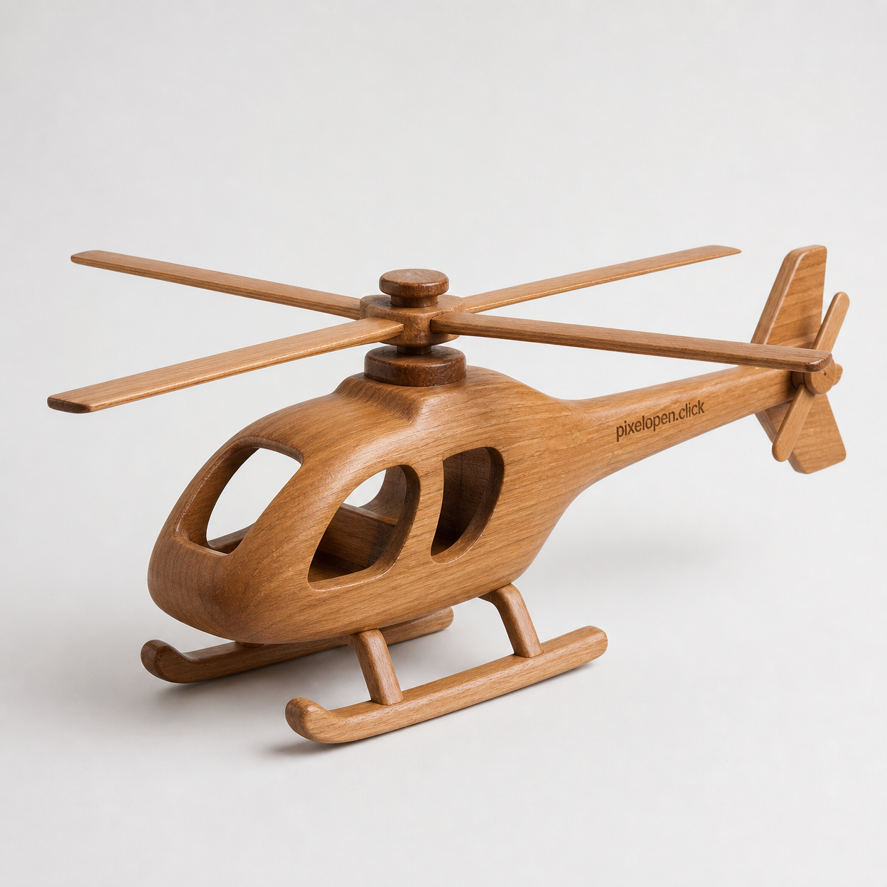 Wooden Helicopter