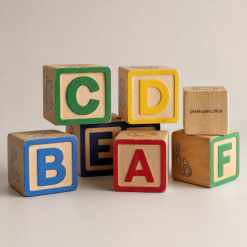 Wooden Alphabet Blocks