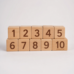 Wooden Number Blocks 1-10