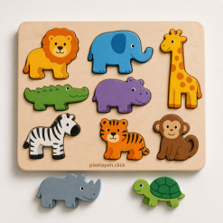 Wooden Animal Puzzle Set